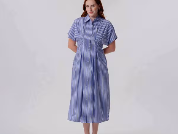 Vestido M/C Rayado