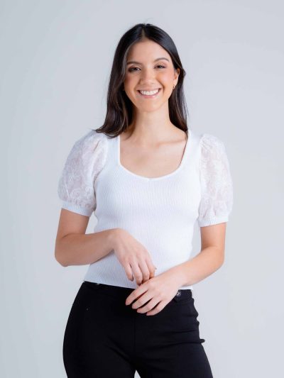 BLUSA M/C BORDADA