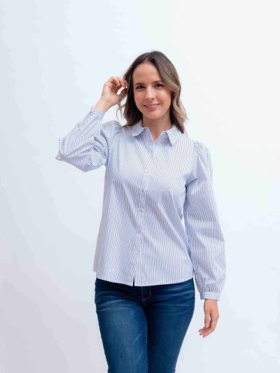 CAMISERA M/L RAYADA