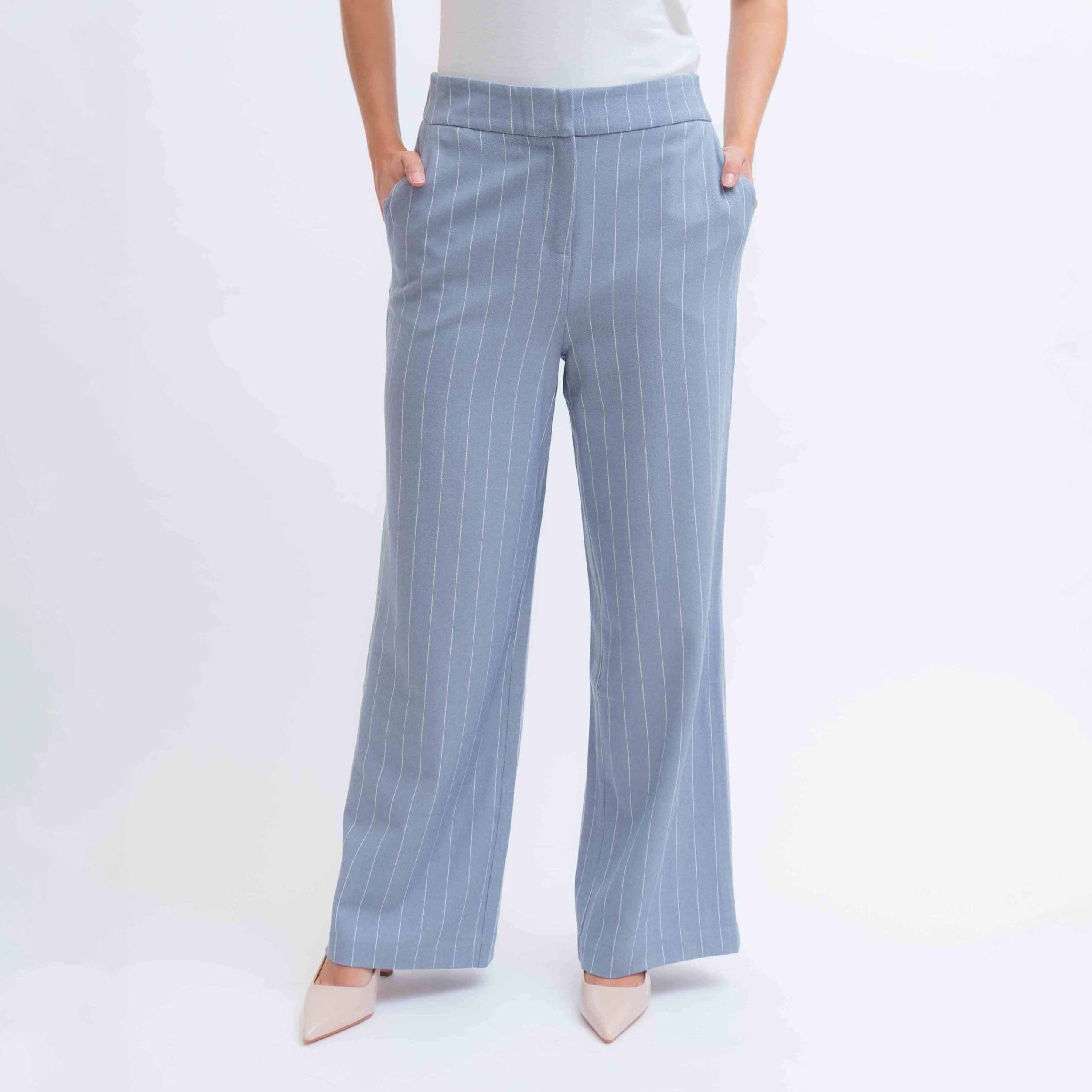 PANTALON ACAMPANADO RAYADO