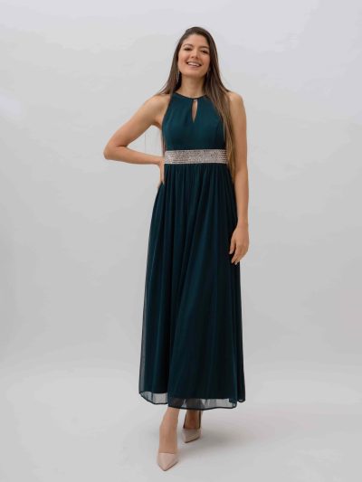 VESTIDO S/M CON BRILLANTES