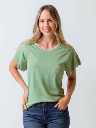 BLUSA M/C BORDADO HELLO PEÑO