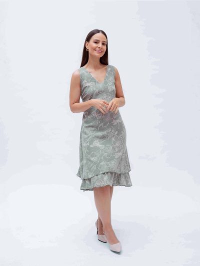VESTIDO S/M ESTAMPADO  C/V