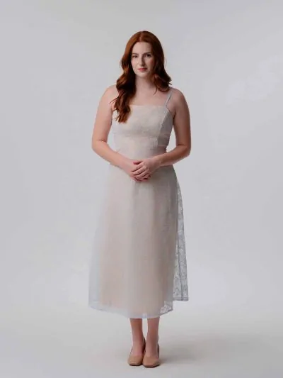 VESTIDO TIRANTRES BORDADO