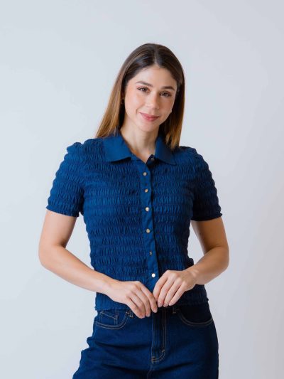 CAMISA M3/4 PUNTO SMOCK