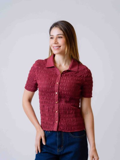 CAMISA M3/4 PUNTO SMOCK