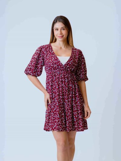 VESTIDO MIDI M/C ESTAMPADO