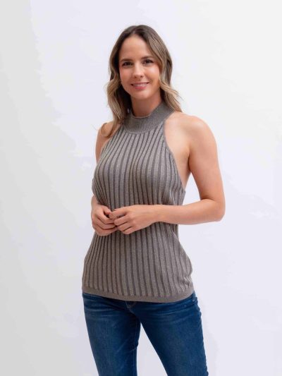 TOP HALTER TEJIDO