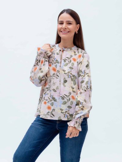 BLUSA M/L ESTAMPADA