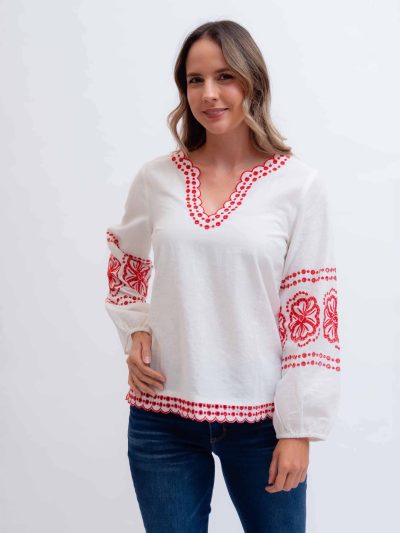 BLUSA M/L BORDADA