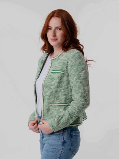 Chaqueta M/L Jaspeada