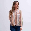 CAMISERA M3/4 RAYADA