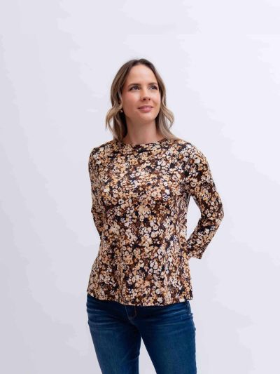 BLUSA M/L ESTAMPADA