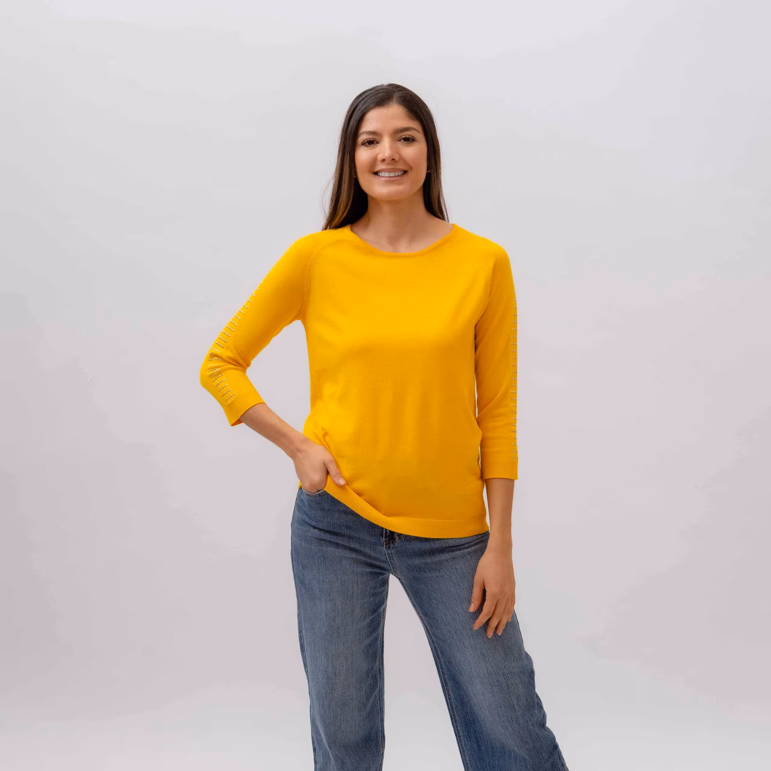 BLUSA M/L TEJIDA