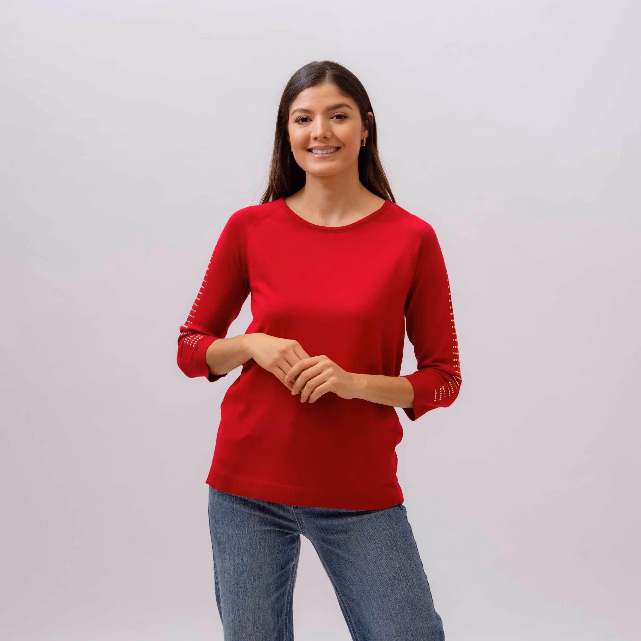 BLUSA M/L TEJIDA