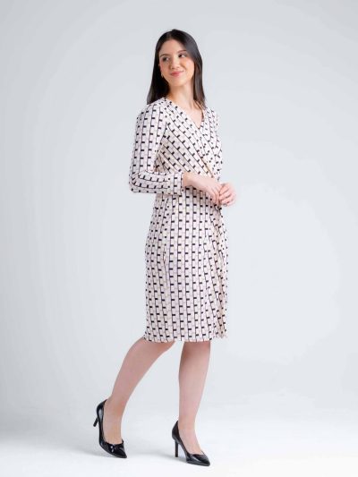 VESTIDO M/L ESTAMPADO