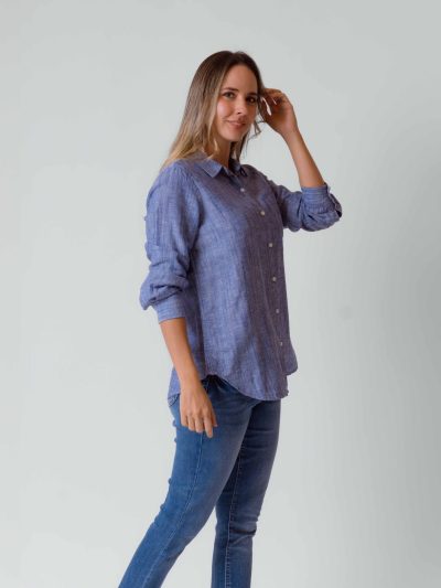 CAMISERA M/L CON BOTONES