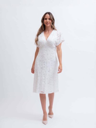 VESTIDO M/C ENCAJE