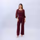 OVEROLL M/L CHIFFON CUELLO REDONDO