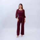 OVEROLL M/L CHIFFON CUELLO REDONDO