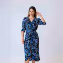 VESTIDO M/L ESTAMPADO C/V