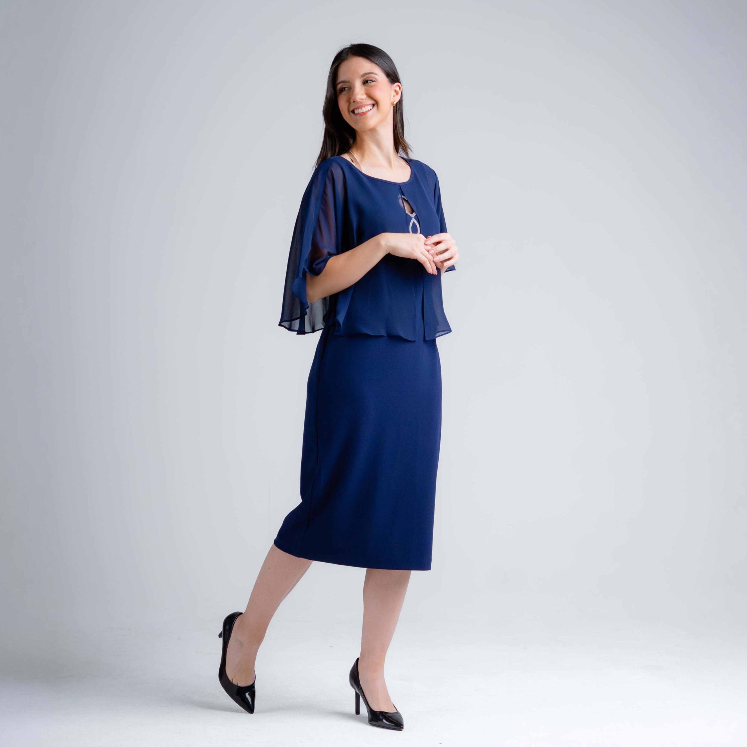 VESTIDO S/M CAPITA Y BRILLANTES