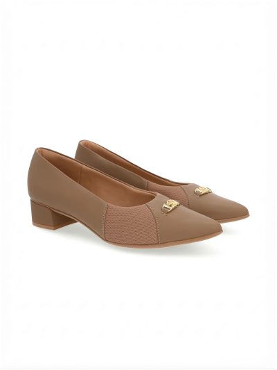 SCARPIN EM COURO