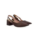 SLINGBACK EM COURO
