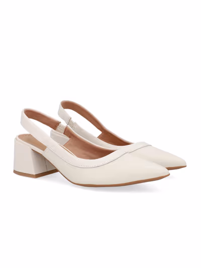 SLINGBACK EM COURO