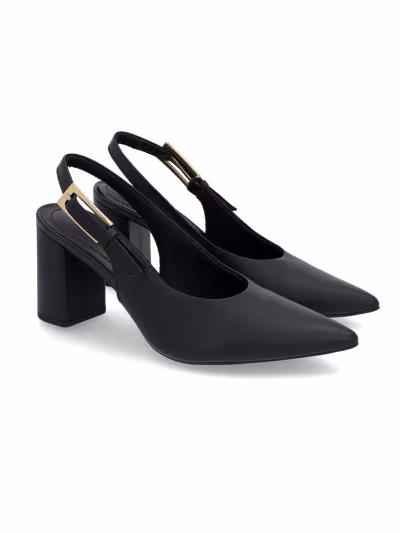 SLINGBACK EM COURO