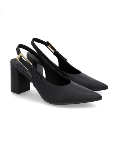 SLINGBACK EM COURO