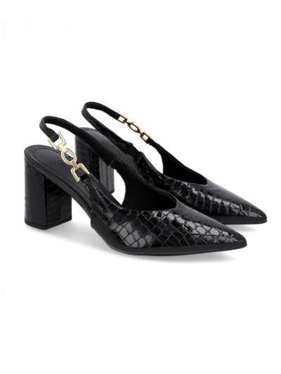 SLINGBACK EM COURO