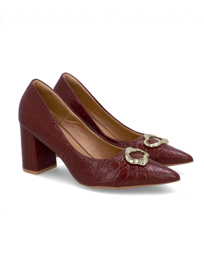 SCARPIN EM COURO