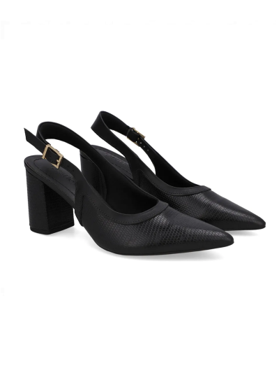 SLINGBACK EM COURO