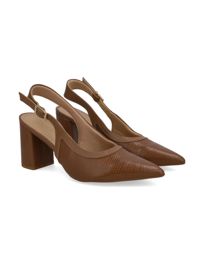 SLINGBACK EM COURO