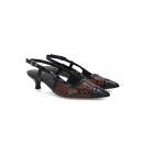 SLINGBACK EM COURO COBRA