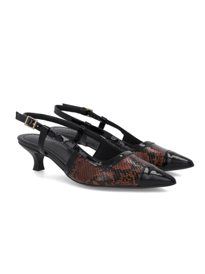 SLINGBACK EM COURO COBRA