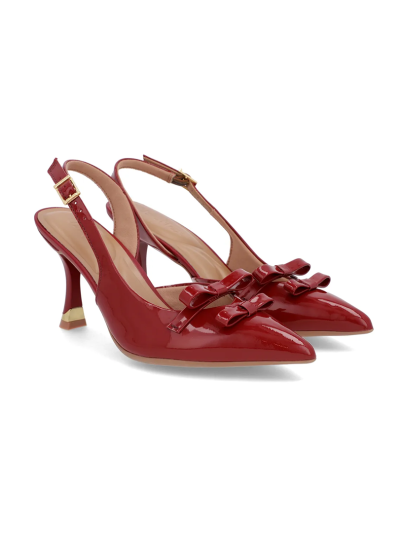 SLINGBACK EM COURO
