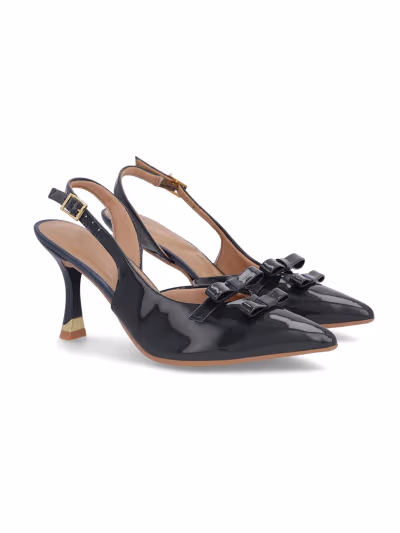 SLINGBACK EM COURO