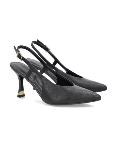 SLINGBACK EM COURO TEXTURA