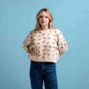 BLUSA M/C TEJIDA ESTAMPADA
