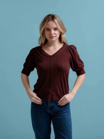 BLUSA M/C CUELLO V