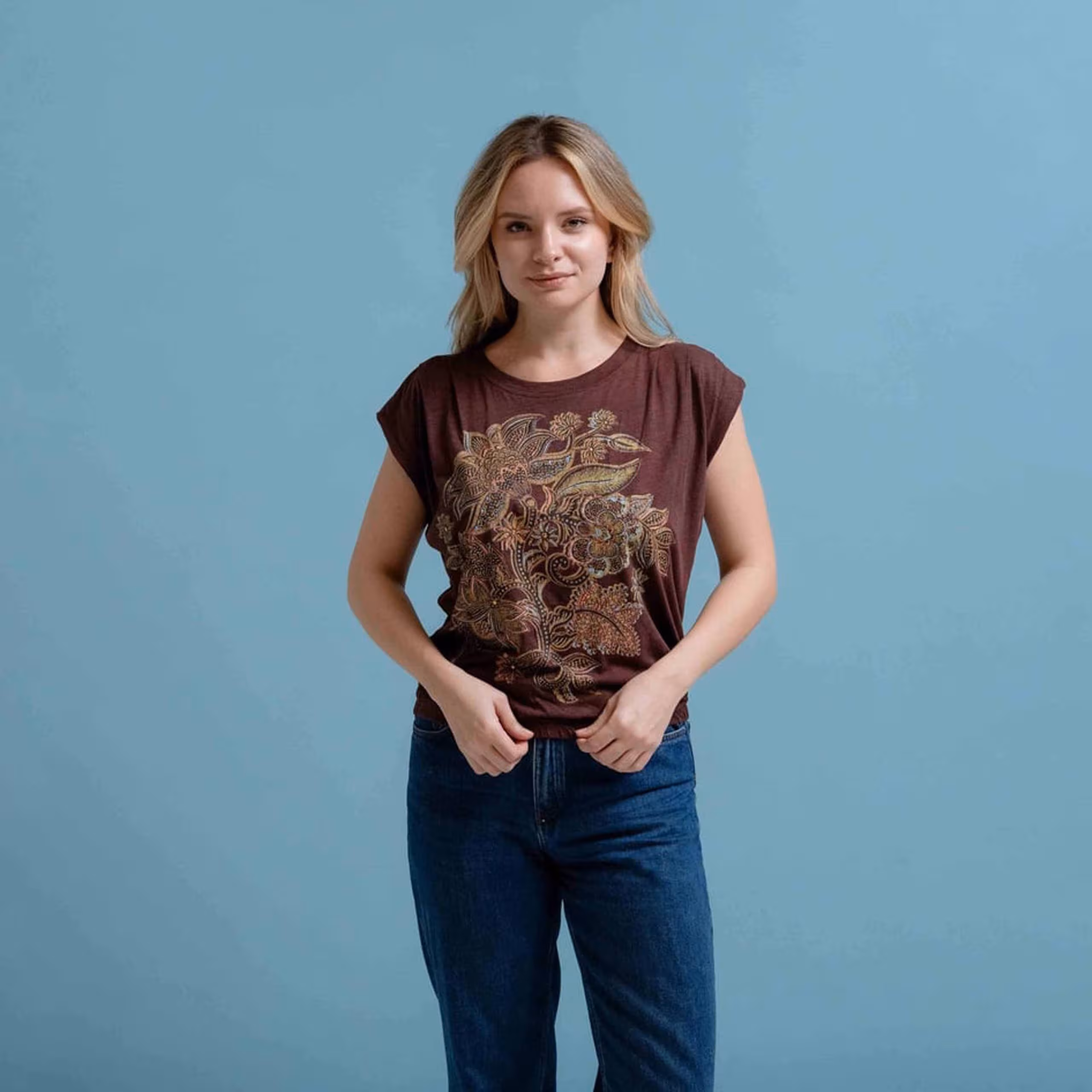 BLUSA M/C ESTAMPADA