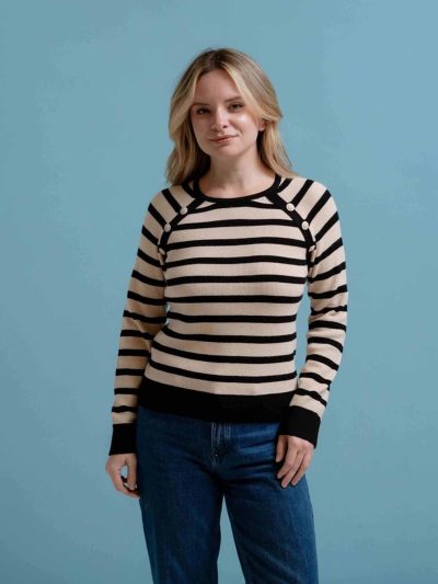 BLUSA M/L RAYADA