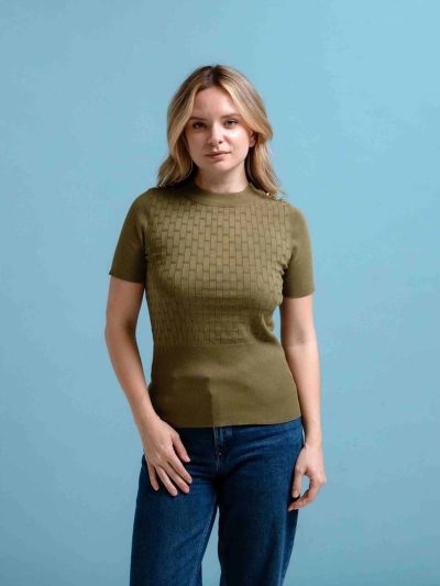 BLUSA M/C TEJIDA